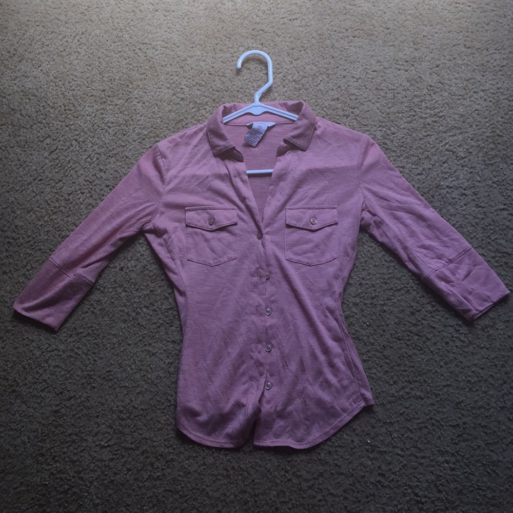 Half sleeve button up shirt